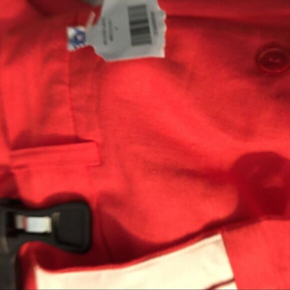 New! TALL Coral Pink silky inner lining Linen wide leg pants - Picture 3 of 12